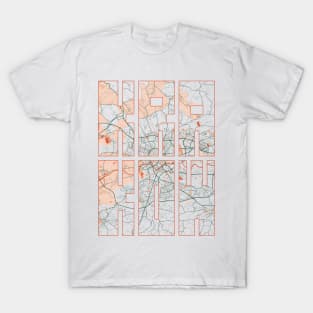 Krakow, Poland City Map Typography - Bohemian T-Shirt